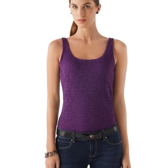 White House Black Market Tops - White House Black Market All Over Lace Tank Top S